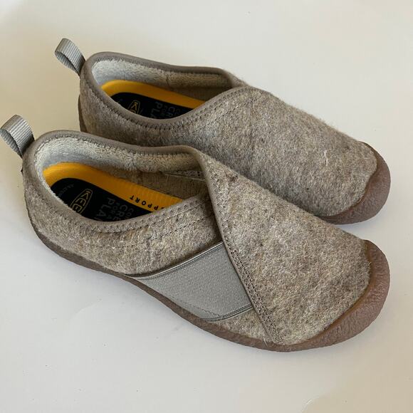 KEEN 'Howser' Women's 9.5 Slip On Comfort Shoe Beige Felted Wool Uppers - Picture 8 of 8